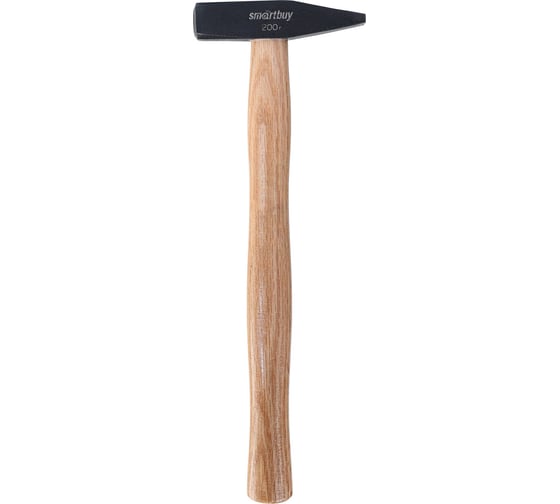Слесарный молоток с деревянной клеенной рукояткой Smartbuy 200 г, tools SBT-GHW-200