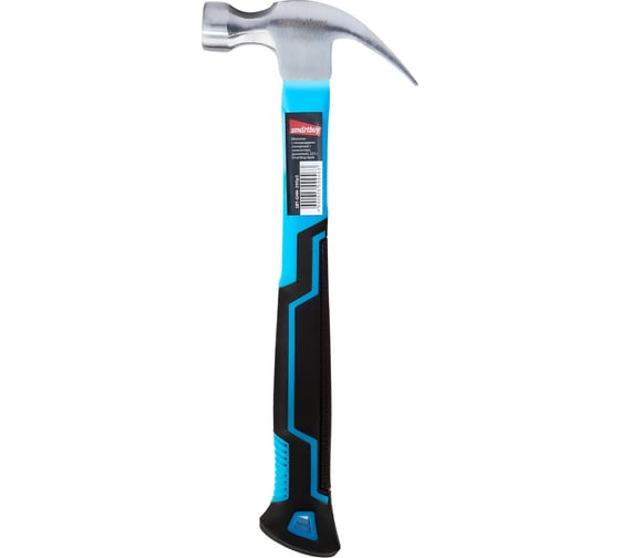 Столярный молоток с гвоздодером с плексигласовой рукояткой Smartbuy 225 г, tools SBT-GHN-200p2