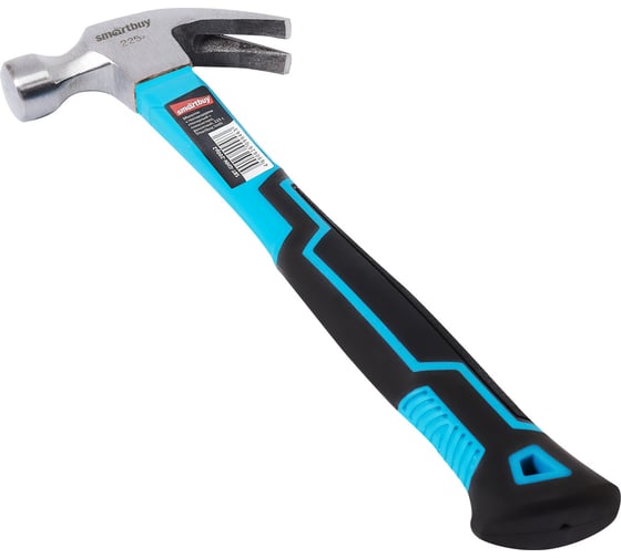 Столярный молоток с гвоздодером с плексигласовой рукояткой Smartbuy 225 г, tools SBT-GHN-200p2
