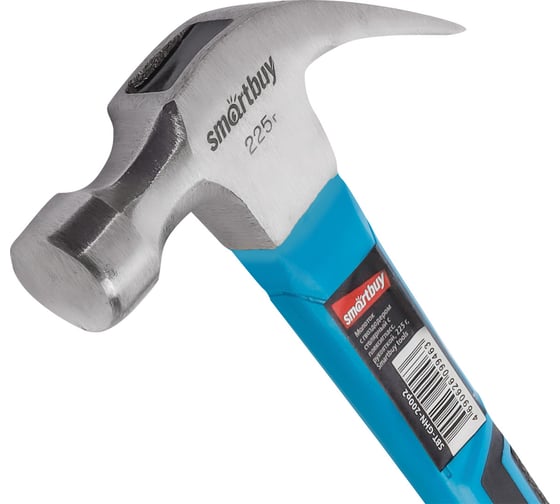 Столярный молоток с гвоздодером с плексигласовой рукояткой Smartbuy 225 г, tools SBT-GHN-200p2
