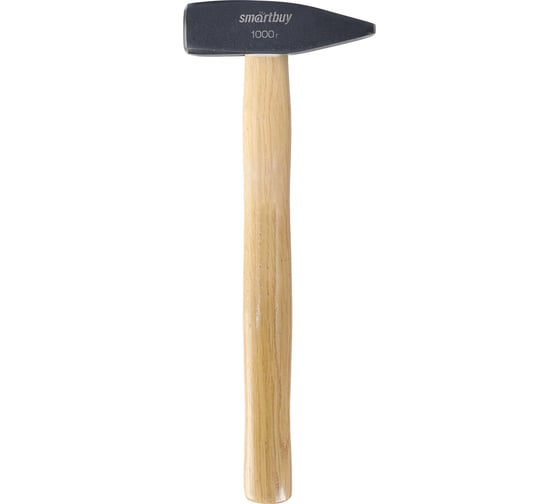 Слесарный молоток с деревянной клеенной рукояткой Smartbuy 1000 г, tools SBT-GHW-1000