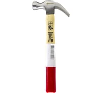Молоток-гвоздодер Политех деревянная ручка, 450 г 2533045