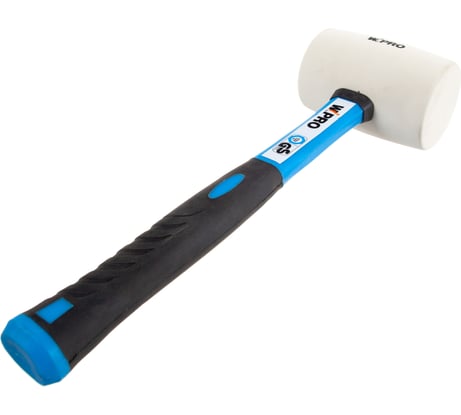 Резиновая киянка WIPRO 16 oz, двухкомпонентная рукоятка, фиберглас+ПВХ и ТПР 0506-450