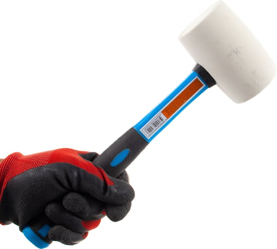 Резиновая киянка WIPRO 16 oz, двухкомпонентная рукоятка, фиберглас+ПВХ и ТПР 0506-450
