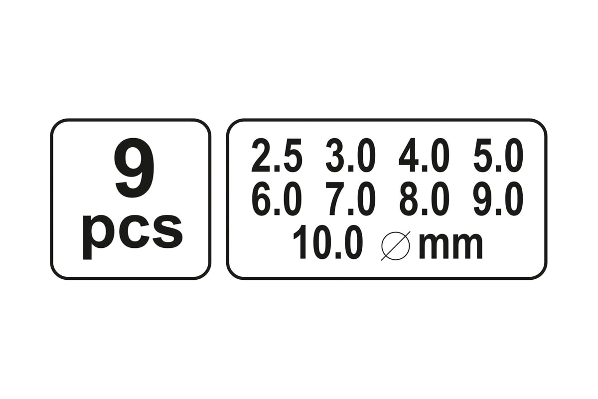 Набор пробойников YATO 9 предметов YT-3590 - выгодная цена, отзывы ...