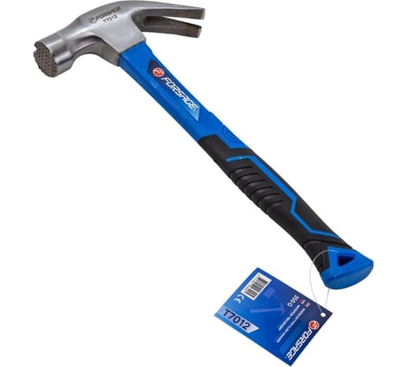 Молоток-гвоздодер с магнитным держателем гвоздя Forsage 350гр. F-T7012(56617)