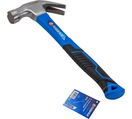 Молоток-гвоздодер с магнитным держателем гвоздя Forsage 450гр. F-T7016(56619)