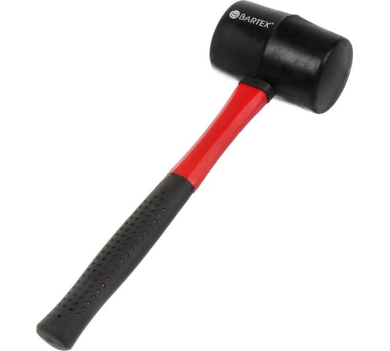 Киянка BARTEX 450 г, резина, фибергласовая рукоятка 162874