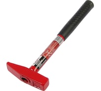 Слесарный молоток ЛОМ квадратный боек, металлическая обрезиненная рукоятка, 300 г 2679399