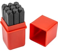 Набор штампов цифровых Forsage 5мм, 9пр., в пластиковом футляре F-00905D(16628)