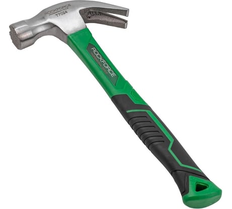 Молоток-гвоздодер с магнитным держателем гвоздя Rockforce 680гр RF-T7024(56624)