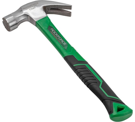 Молоток-гвоздодер с магнитным держателем гвоздя Rockforce 560гр RF-T7020(56622) 1