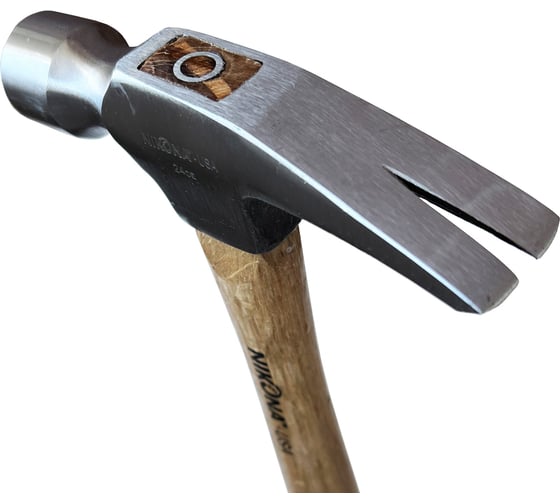 Молоток столярный с деревянной ручкой NIKONA 24oz 60-038