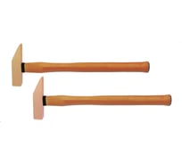 Молоток слесарный HORTZ квадратный боек, 0.5кг, латунь, рукоятка дерево искробезопасный 1095259