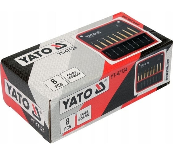 Набор параллельных латунных пуансонов  YATO 8 предметов, сумка YT-47124