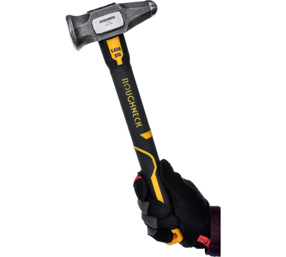 Кувалда NIKONA Roughneck GORILLA конусоносая, продольная, с фиберглассовой ручкой, 1.4кг 65-803