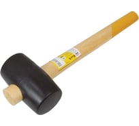 Киянка резиновая черная Inwork 45 мм, 230 г, деревянная рукоятка обратного типа 45330