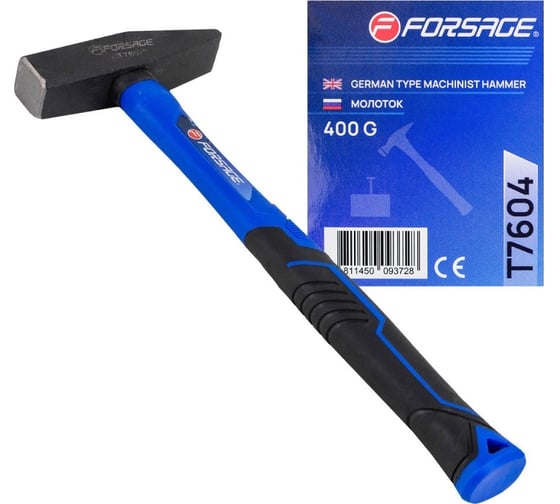 Молоток слесарный Forsage 400г F-T7604(58354)