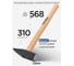 Молоток слесарный Kubis 500 г, деревянная ручка (бук) 02-02-2205 3