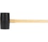 Киянка резиновая Kranz 910 г, черная резина, деревянная рукоятка KR-12-8145 2