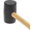 Киянка резиновая Kranz 680 г, черная резина, деревянная рукоятка KR-12-8144 3
