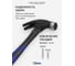 Столярный молоток с магнитом Kubis 450 г, фибергласовая ручка 02-02-0261 7