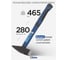 Слесарный молоток Kubis 300 г, фибергласовая ручка 02-02-0203 3