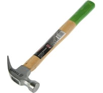 Молоток-гвоздодер TUNDRA деревянная рукоятка, 250 г 882001