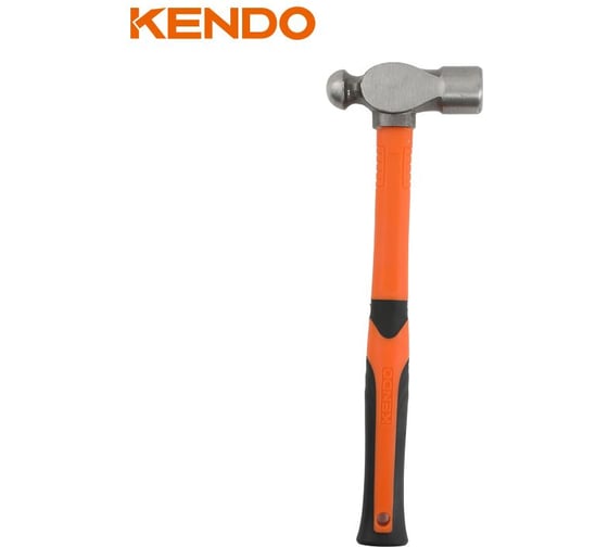Молоток с круглым бойком KENDO с фибергласовой рукояткой, 680 г 25140