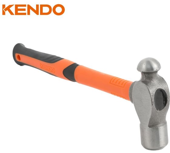 Молоток с круглым бойком KENDO с фибергласовой рукояткой, 680 г 25140