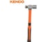 Молоток с круглым бойком KENDO с фибергласовой рукояткой, 680 г 25140 3