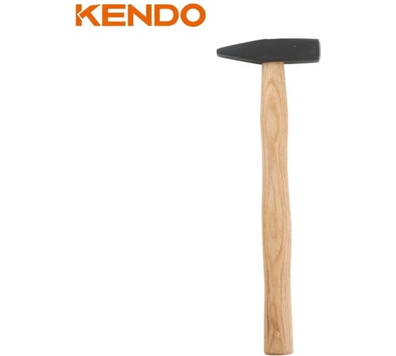 Молоток слесарный с деревянной рукояткой KENDO 273гр  25213