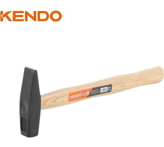 Молоток слесарный с деревянной рукояткой KENDO 273гр  25213