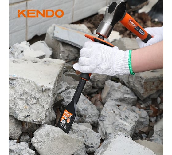Зубило-конопатка с протектором KENDO 26522