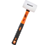 Киянка SKRAB резиновая, 60мм, фибергласс, бел/оранж 20101