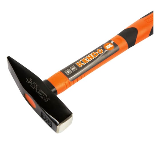 Слесарный молоток с фиберглассовой рукояткой KENDO 400 г 25204
