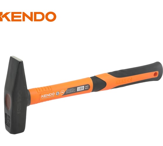 Слесарный молоток с фиберглассовой рукояткой KENDO 400 г 25204
