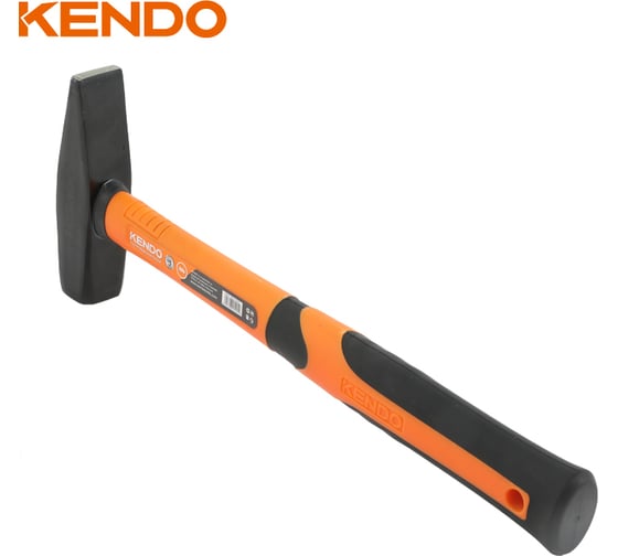 Слесарный молоток с фиберглассовой рукояткой KENDO 400 г 25204