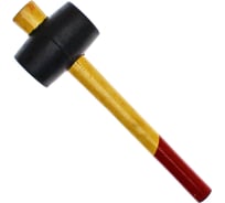 Резиновая киянка ЧЕГЛОК, черная, деревянная ручка 350гр, 21-04-135
