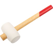Киянка резиновая КУРС белая, деревянная ручка 60 мм ( 450 гр ) 45333