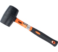 Киянка резиновая Gramex 680 г, черная резина, фибергласовая рукоятка (6/24) 018298