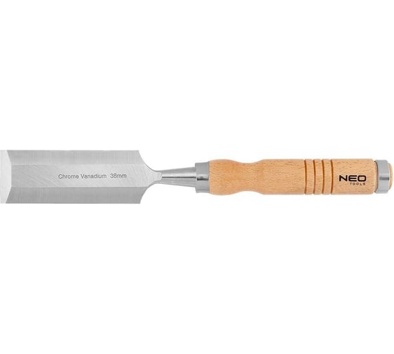 Зубило NEO TOOLS 38 мм, CRV, деревянная ручка 37-838