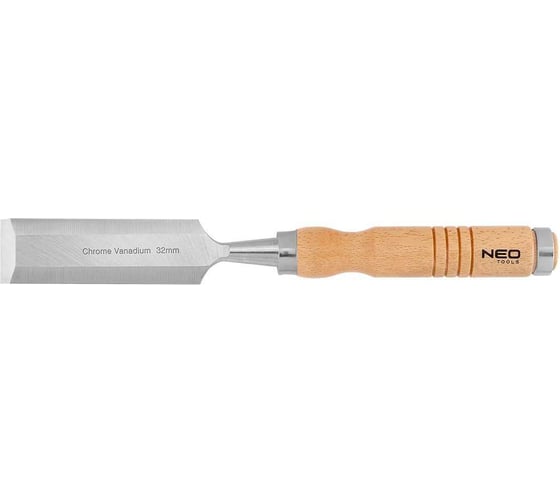 Зубило NEO TOOLS 32 мм, CRV, деревянная ручка 37-832