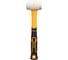 Резиновый молоток INGCO 220г, ручка фибергласс, нескольз., немаркий HRUH8908 1