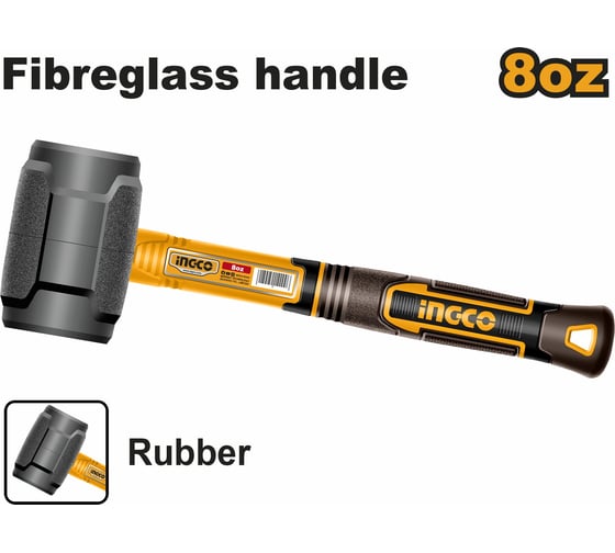 Киянка резиновая INGCO SUPER 220 гр HRUH8808