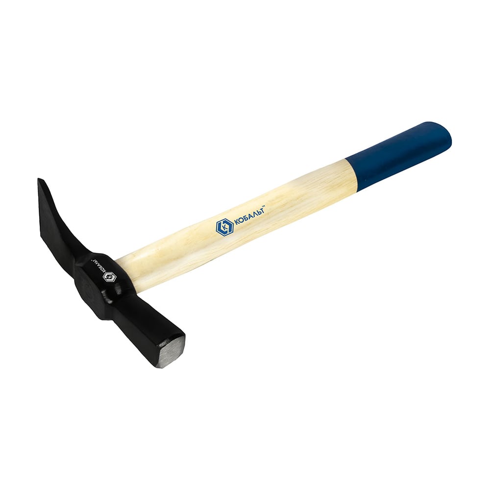 Молоток каменщика-кирочка КОБАЛЬТ 530 г, деревянная рукоятка из ясеня ...