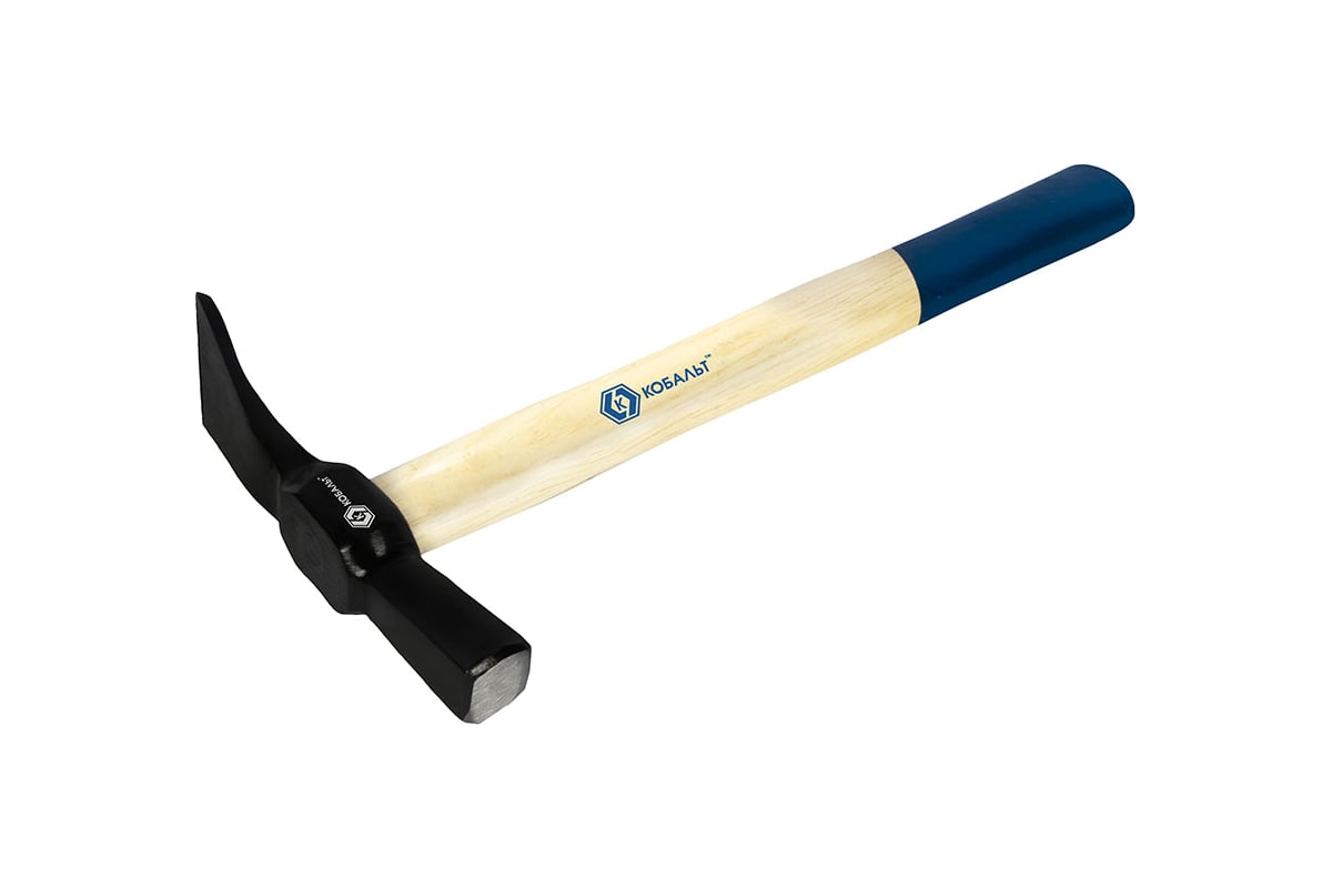 Молоток каменщика-кирочка КОБАЛЬТ 530 г, деревянная рукоятка из ясеня ...