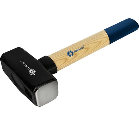 Кувалда КОБАЛЬТ 3 000 г, деревянная рукоятка из ясеня, длина рукоятки 350 мм 918-831