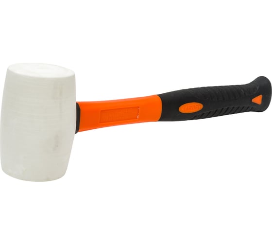 Резиновая белая киянка HARDEN фибергласовая ручка, 500 гр. 590435