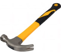 Молоток-гвоздодёр TOLSEN 450 г, магнит, фиберглас. рукоятка GRIPro 25185